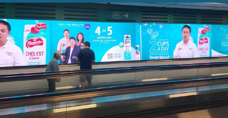 Digital brand advertising across Singapore MRT screens